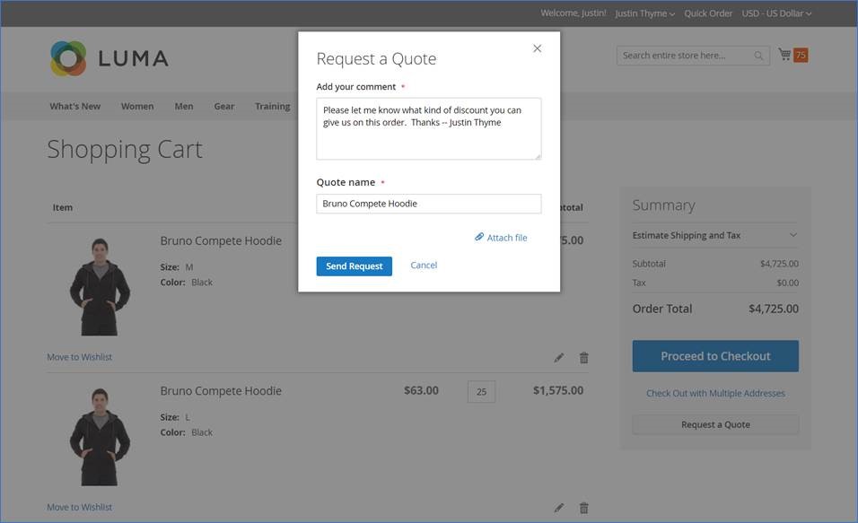 B2B Magento - Quotation System